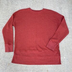 Time and Tru Oversized Burnt Orange Crewneck Sweater Small